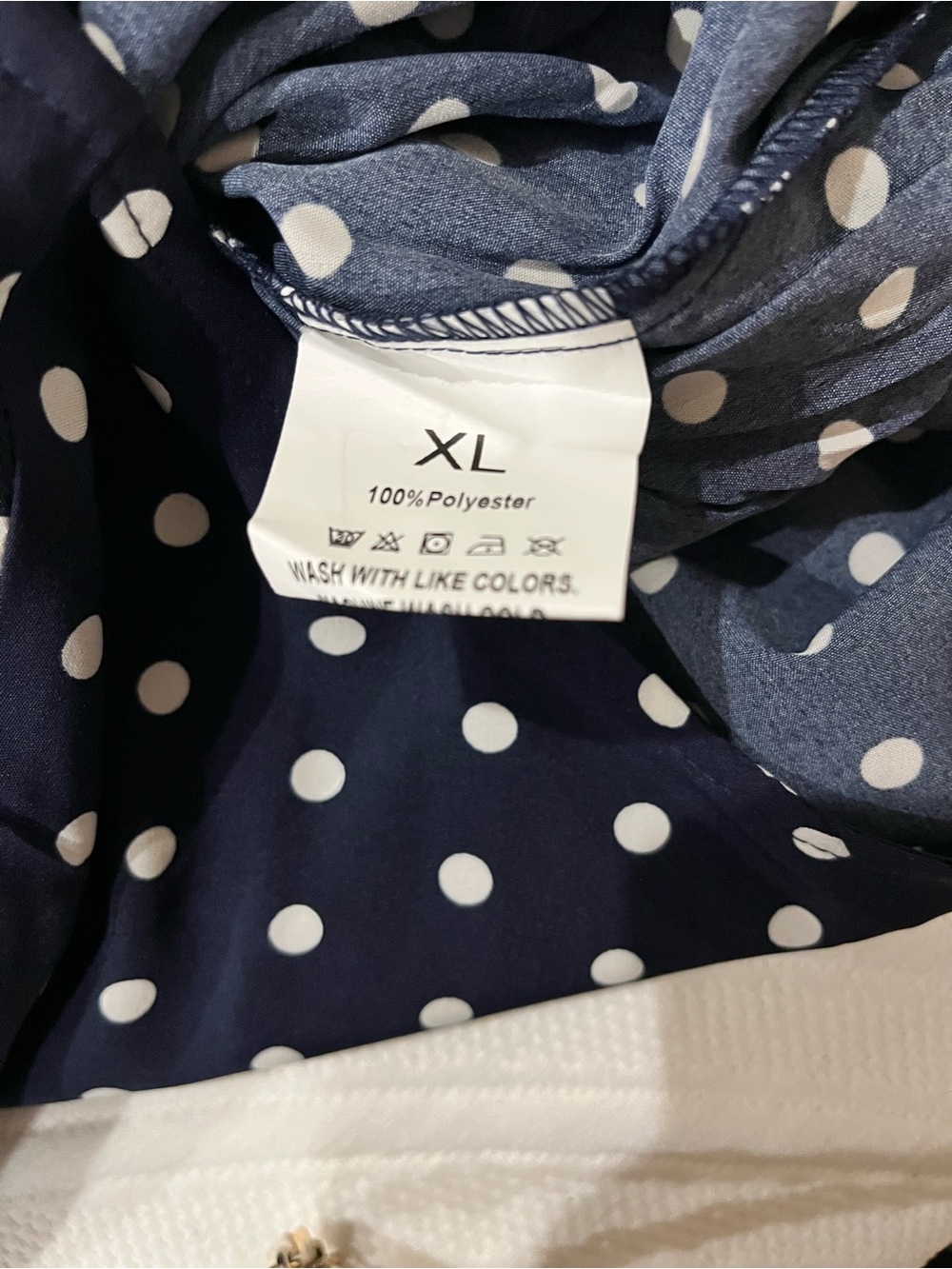 Source Unknown Navy Blue Polka Dot Jumpsuit - Picture 4 of 6